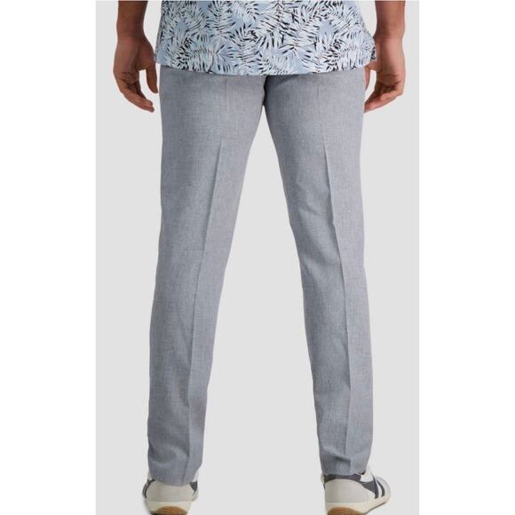 NWT Haggar H26 Men’s Stretch Slim Fit Dress Pants Lt Grey size 28x30 - Picture 2 of 8